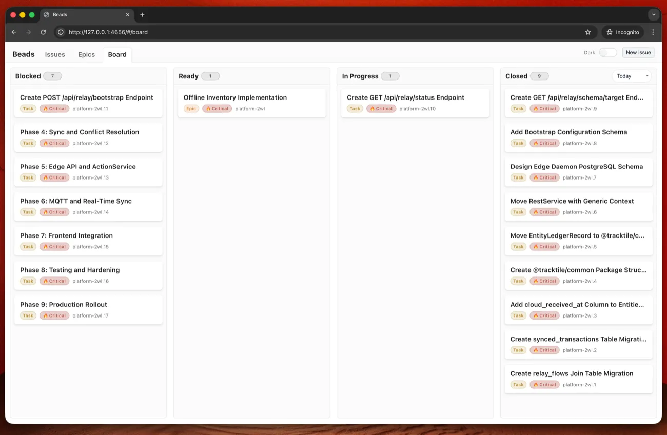 beads-ui board view